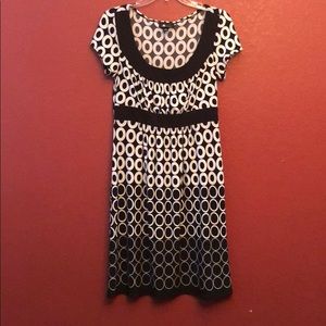 AB Studio Black and White Dress